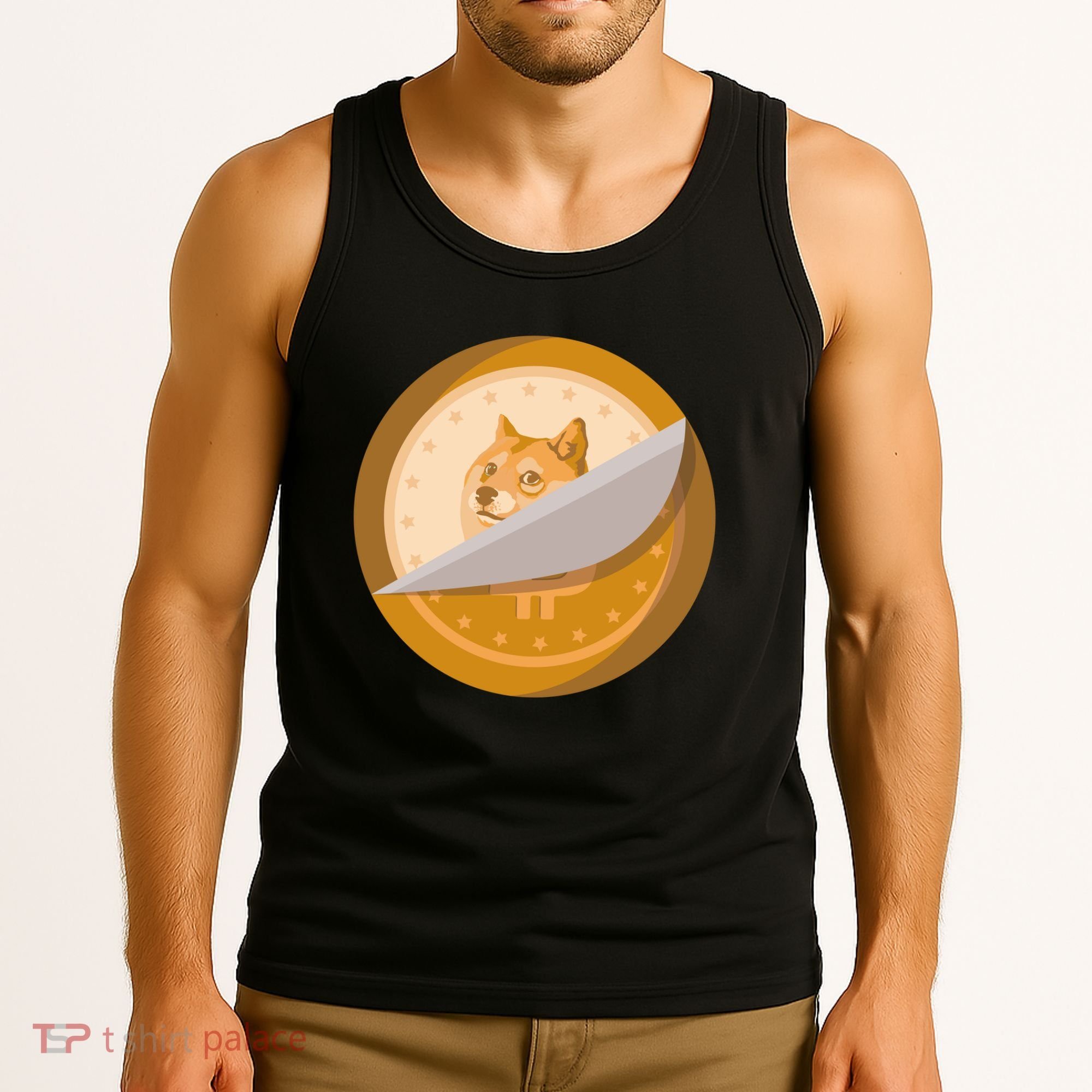 Peeled Off DogeCoin Tank Top