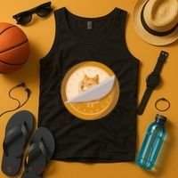 Peeled Off DogeCoin Tank Top thumb 4