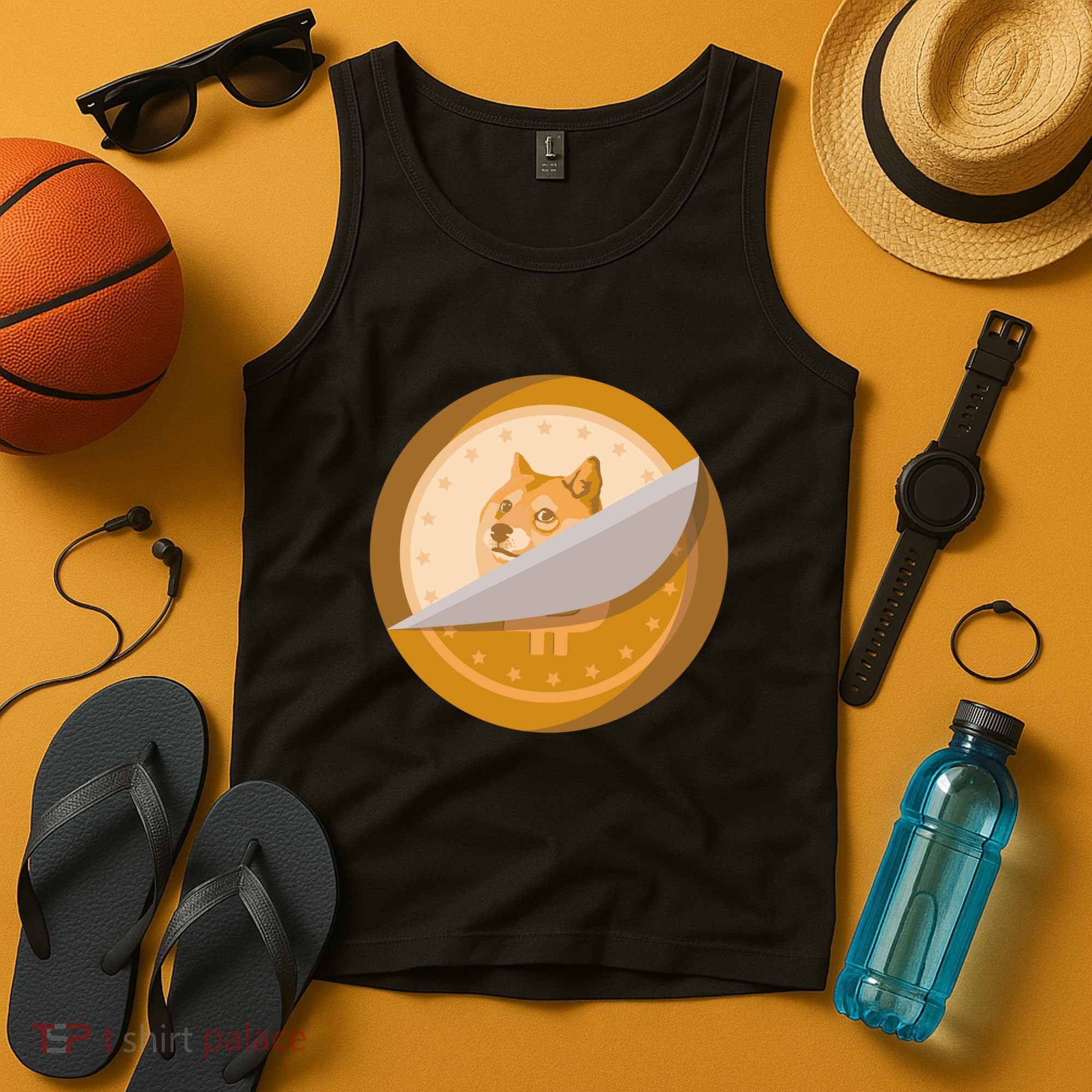 Peeled Off DogeCoin Tank Top