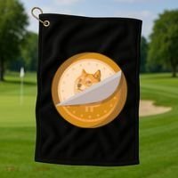 Peeled Off DogeCoin Golf Towel thumb 1