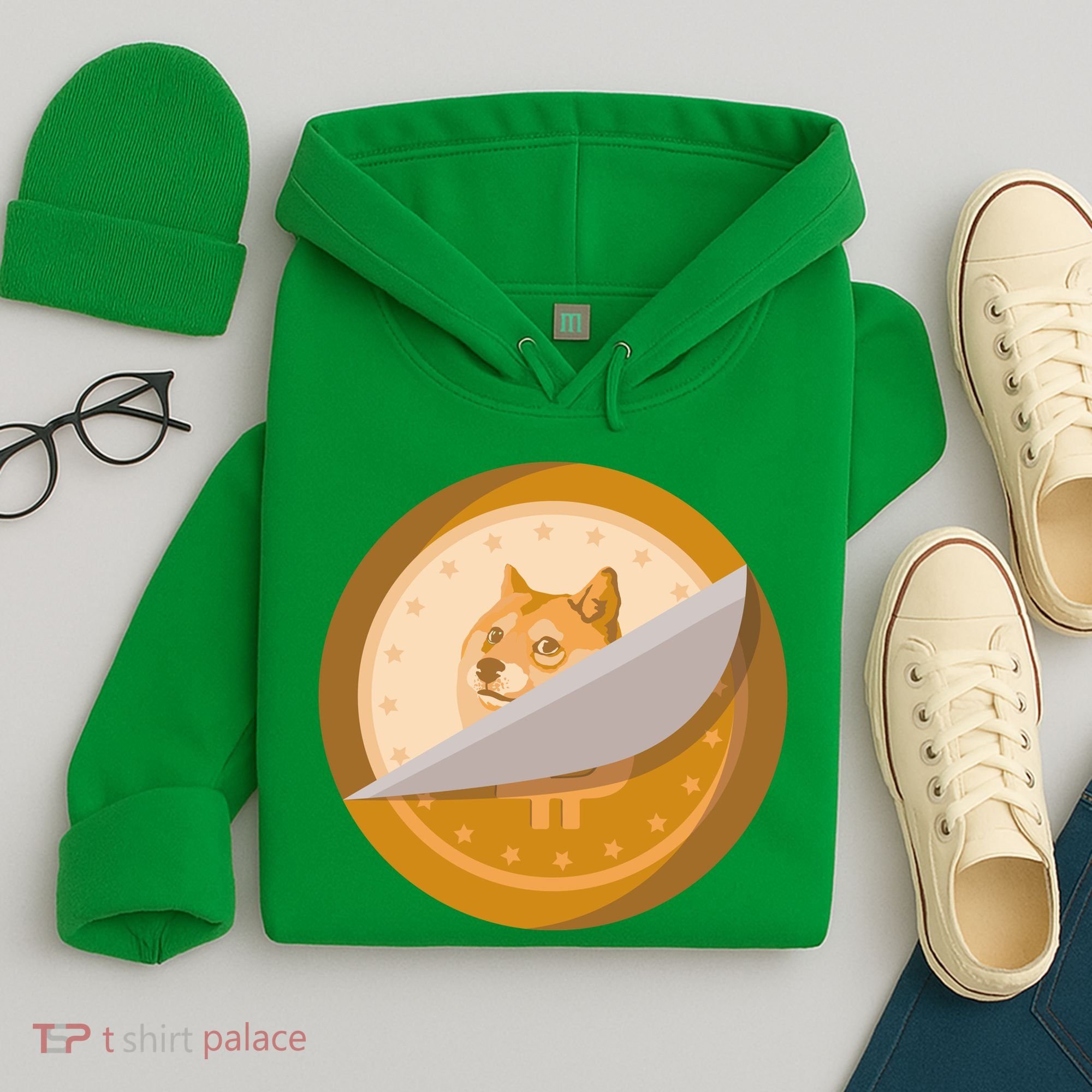Peeled Off DogeCoin Hoodie