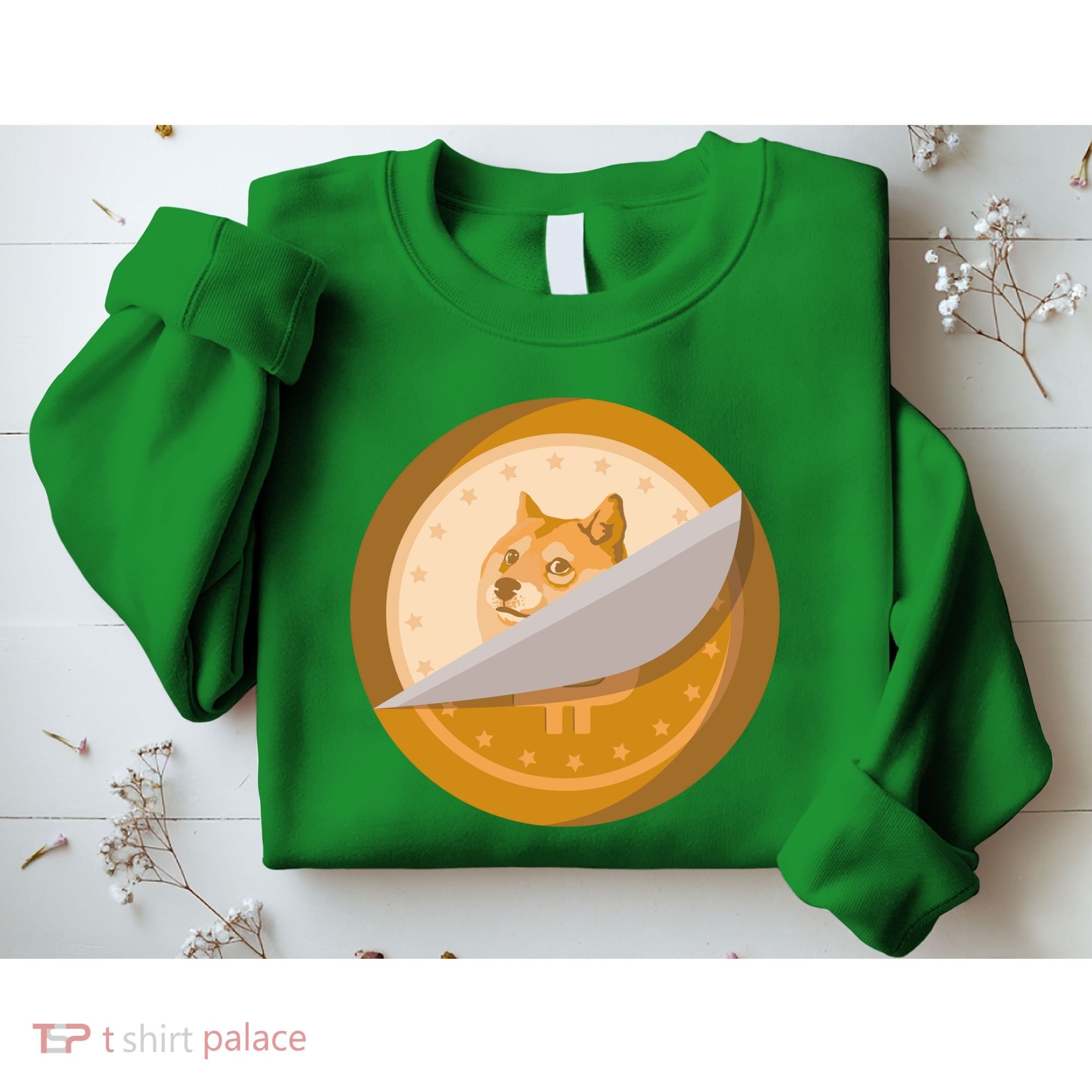 Peeled Off DogeCoin Sweatshirt