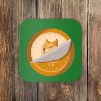 Peeled Off DogeCoin Coaster thumb 0