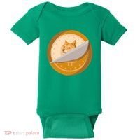 Peeled Off DogeCoin Baby Bodysuit thumb 0