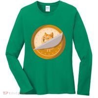 Peeled Off DogeCoin Women's Long Sleeve Shirt thumb 0