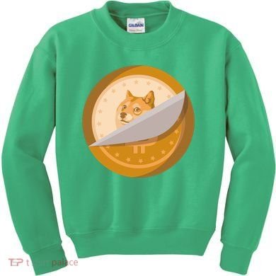 Peeled Off DogeCoin Kids Sweatshirt