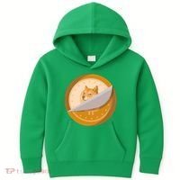 Peeled Off DogeCoin Kids Hoodie thumb 0