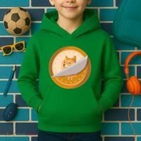 Peeled Off DogeCoin Kids Hoodie thumb 2