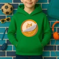 Peeled Off DogeCoin Kids Hoodie thumb 2