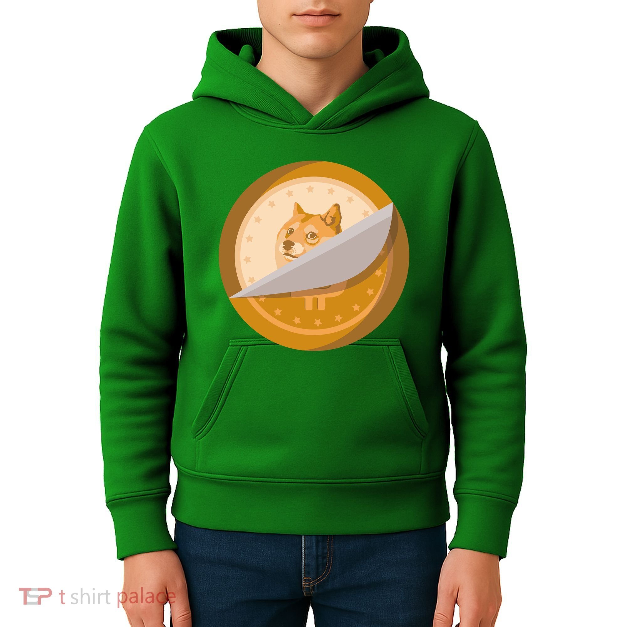 Peeled Off DogeCoin Kids Hoodie