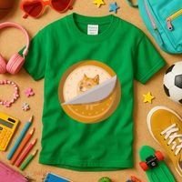 Peeled Off DogeCoin Kids T-Shirt thumb 3