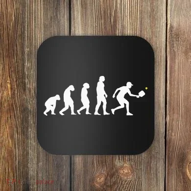 Pickleball Evolution Funny Pickleball Coaster
