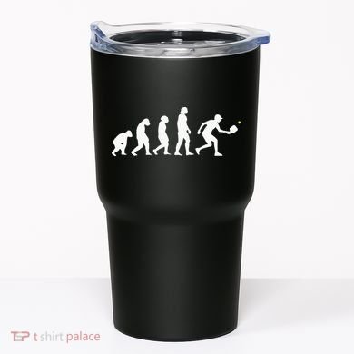 Pickleball Evolution Funny Pickleball Tumbler