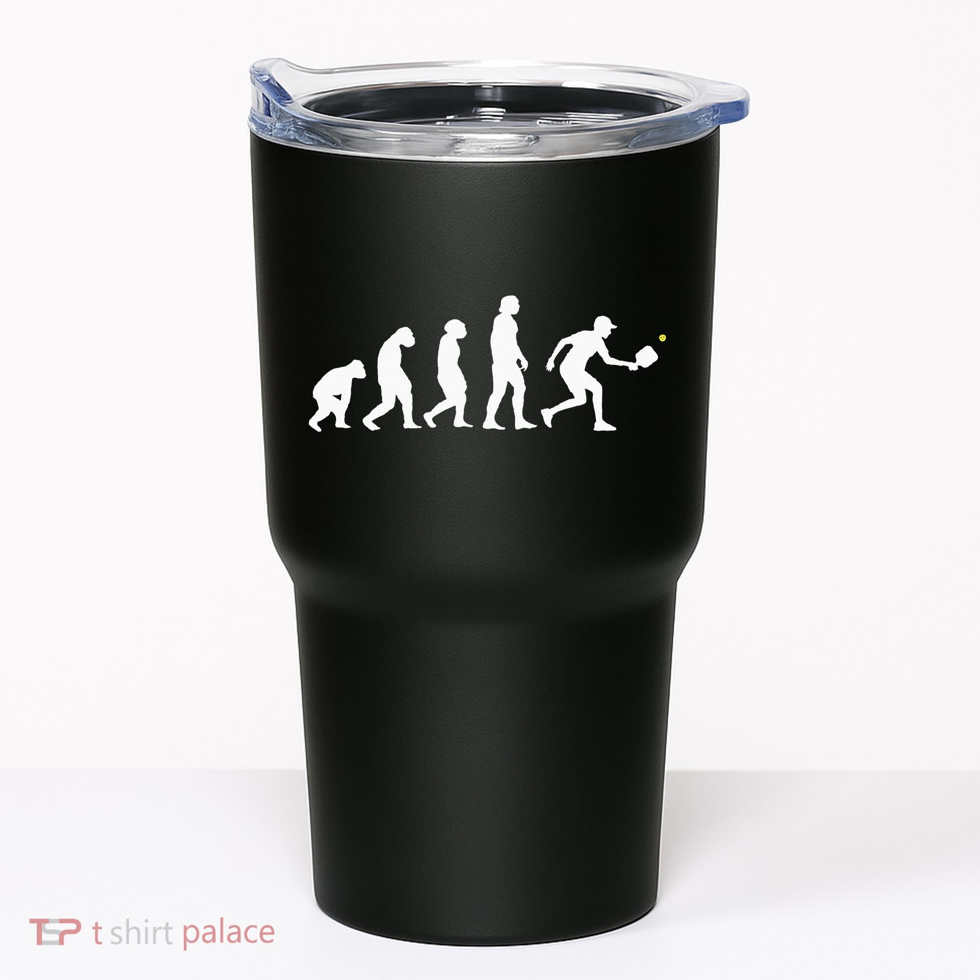 Pickleball Evolution Funny Pickleball Tumbler