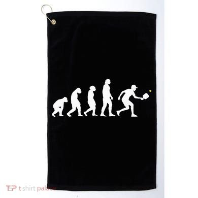 Pickleball Evolution Funny Pickleball Golf Towel