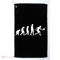 Pickleball Evolution Funny Pickleball Golf Towel thumb 0