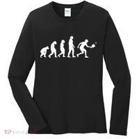 Pickleball Evolution Funny Pickleball Women's Long Sleeve Shirt thumb 0