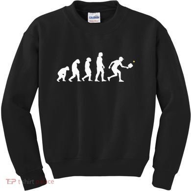 Pickleball Evolution Funny Pickleball Kids Sweatshirt