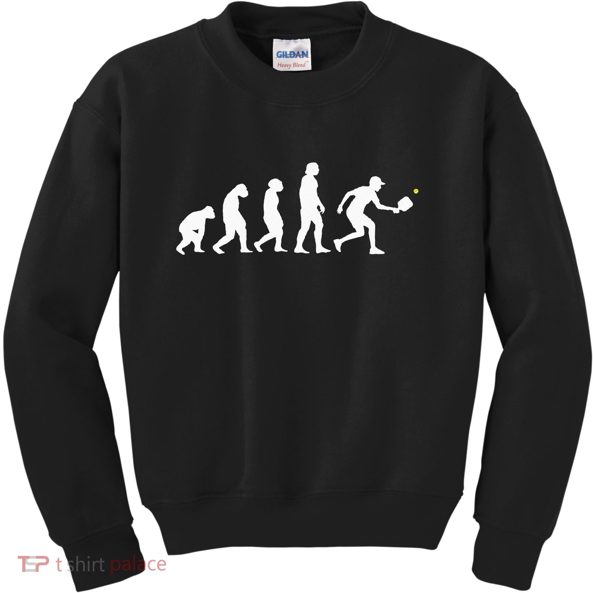 Pickleball Evolution Funny Pickleball Kids Sweatshirt