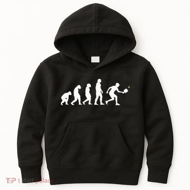 Pickleball Evolution Funny Pickleball Kids Hoodie
