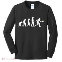 Pickleball Evolution Funny Pickleball Kids Long Sleeve Shirt thumb 0