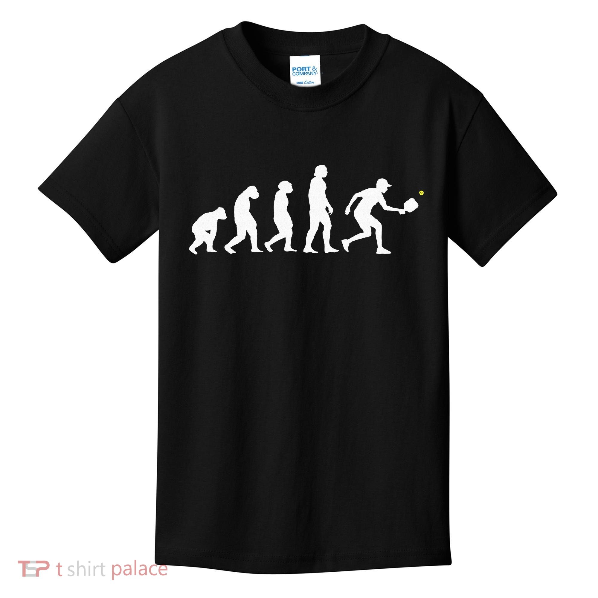 Pickleball Evolution Funny Pickleball Kids T-Shirt