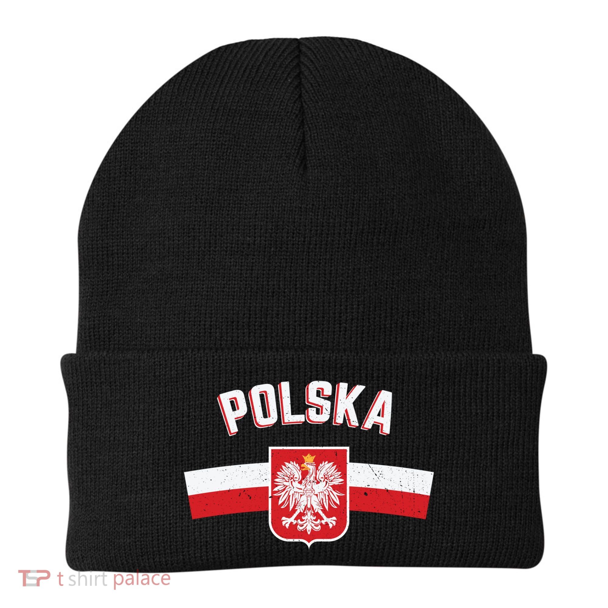 Poland Eagle Flag Gift Proud Polish Men Women Gift Beanie