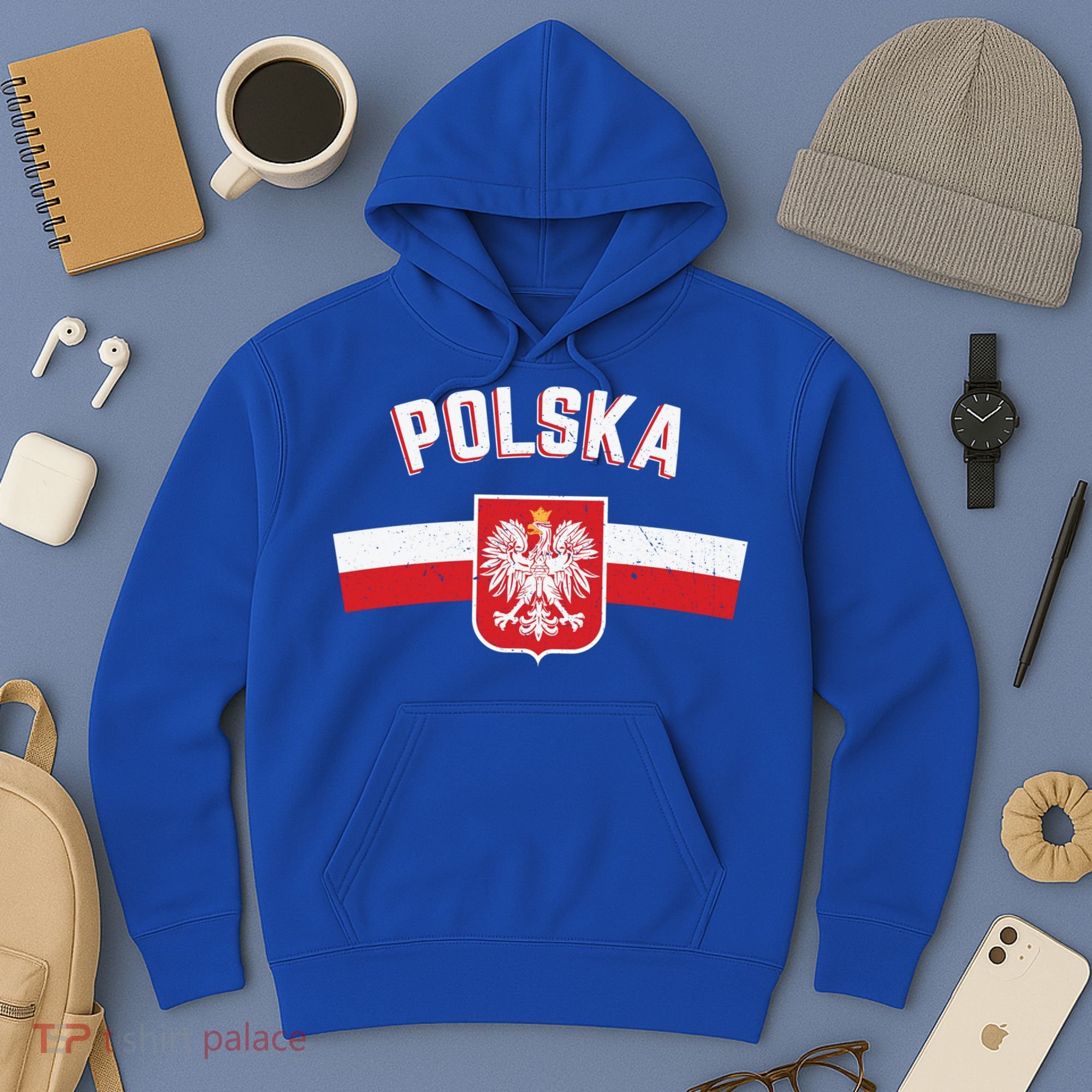 Poland Eagle Flag Gift Proud Polish Men Women Gift Hoodie