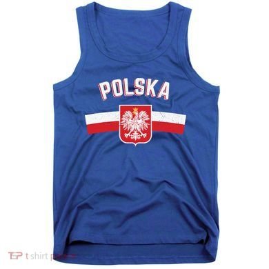 Poland Eagle Flag Gift Proud Polish Men Women Gift Tank Top
