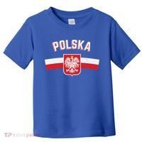 Poland Eagle Flag Gift Proud Polish Men Women Gift Toddler T-Shirt thumb 0