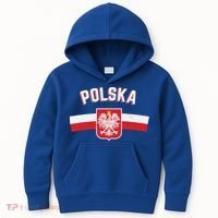 Poland Eagle Flag Gift Proud Polish Men Women Gift Kids Hoodie thumb 0