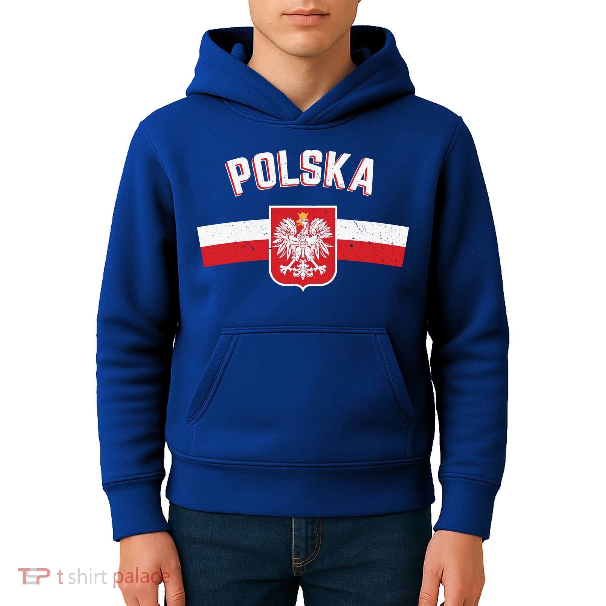 Poland Eagle Flag Gift Proud Polish Men Women Gift Kids Hoodie