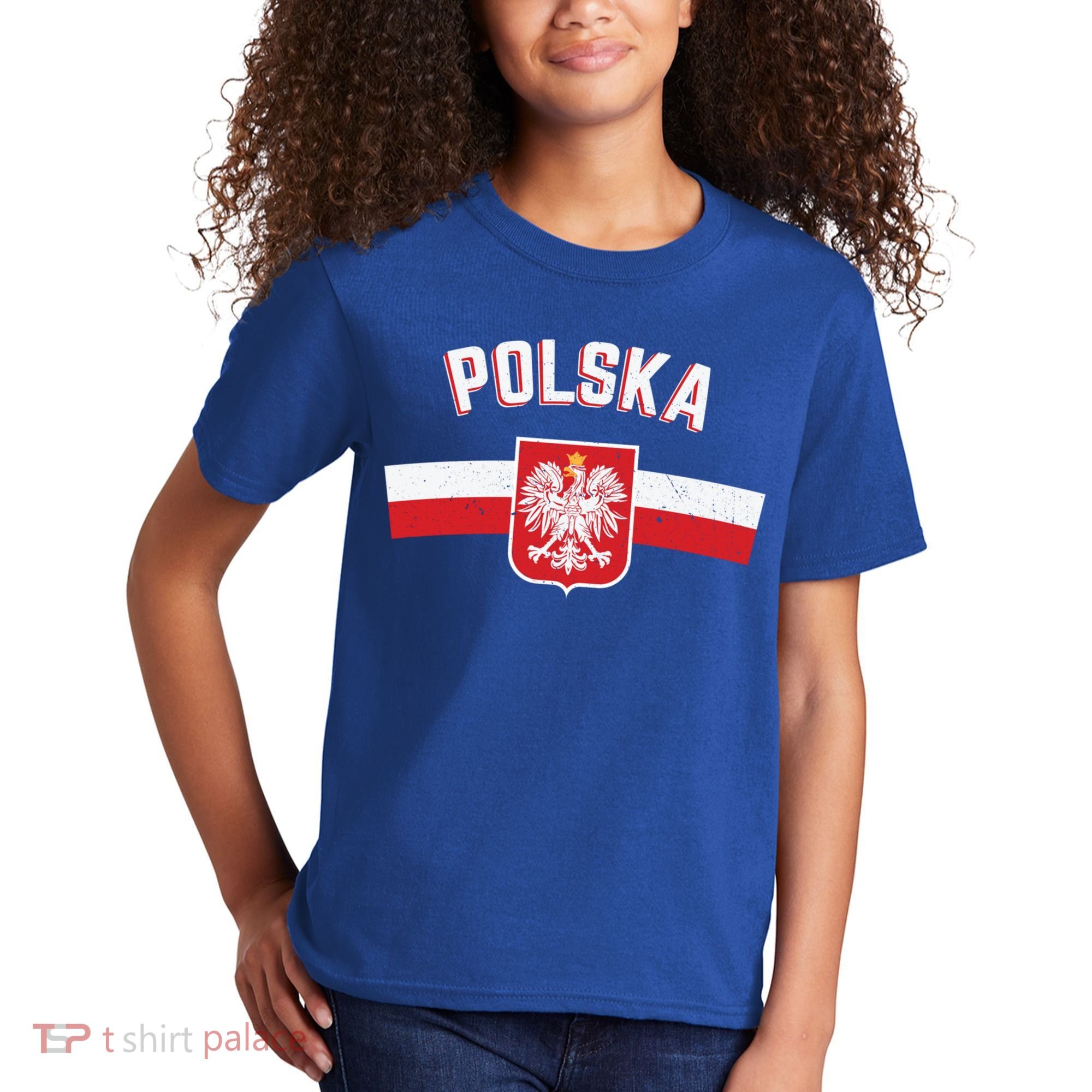 Poland Eagle Flag Gift Proud Polish Men Women Gift Kids T-Shirt