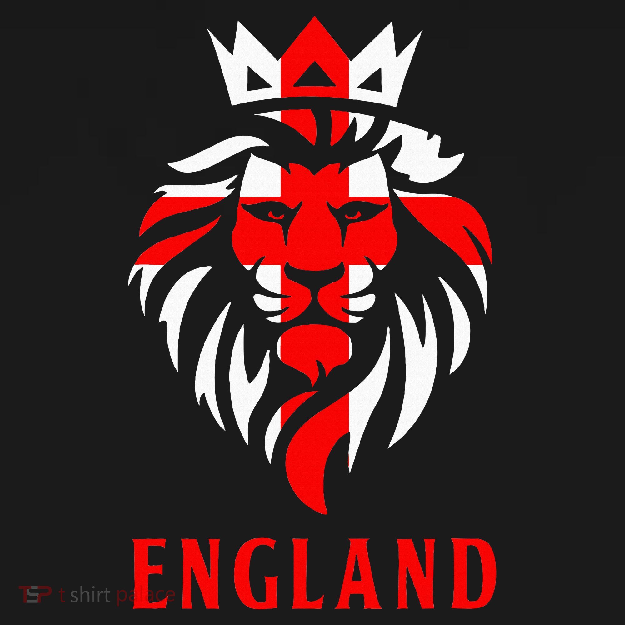 Patriotic England Football Soccer Fan Crown Lion Head Flag Women's Tank Top