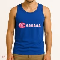 Pumpkin Eating Ghost Gamer Support Breast Cancer Warrior Cool Gift Tank Top thumb 3
