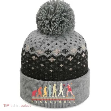 Pickleball Evolution Gift The Baniff Cuffed Pom Beanie