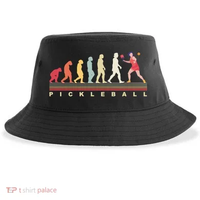 Pickleball Evolution Gift Sustainable Bucket Hat