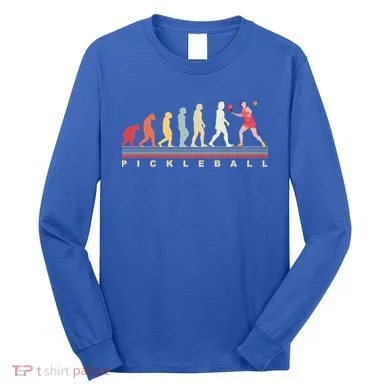 Pickleball Evolution Gift Long Sleeve Shirt