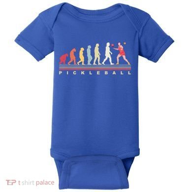 Pickleball Evolution Gift Baby Bodysuit
