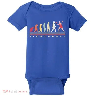 Pickleball Evolution Gift Baby Bodysuit