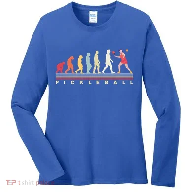 Pickleball Evolution Gift Women's Long Sleeve Shirt