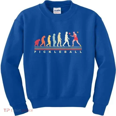 Pickleball Evolution Gift Kids Sweatshirt