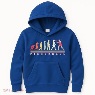 Pickleball Evolution Gift Kids Hoodie
