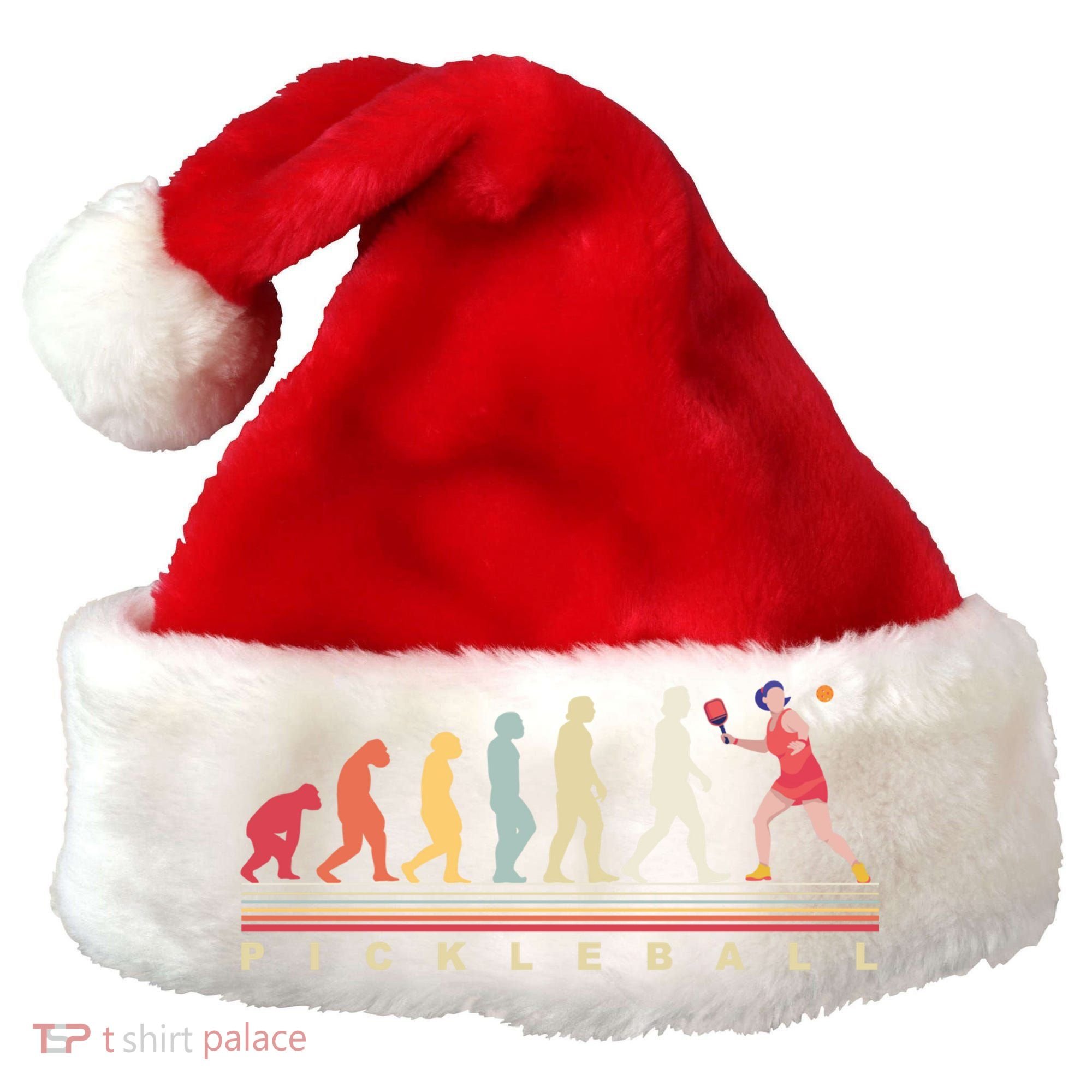 Pickleball Evolution Gift Santa Hat