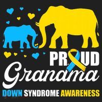 Proud Elephant Grandma Down Syndrome Awareness T21 Women's Sweatshirt thumb 2
