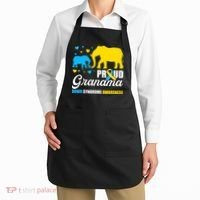 Proud Elephant Grandma Down Syndrome Awareness T21 Apron thumb 2
