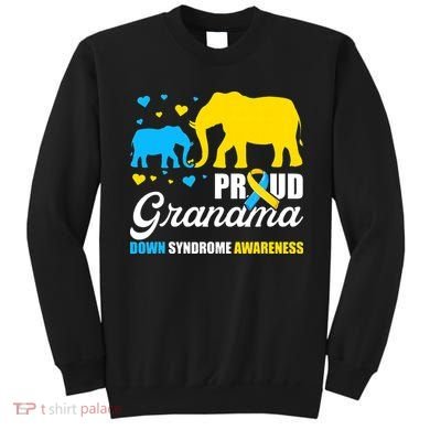 Proud Elephant Grandma Down Syndrome Awareness T21 Sweatshirt