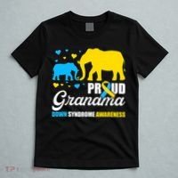 Proud Elephant Grandma Down Syndrome Awareness T21 T-Shirt thumb 5