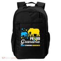 Proud Elephant Grandma Down Syndrome Awareness T21 Backpack thumb 0