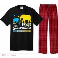 Proud Elephant Grandma Down Syndrome Awareness T21 Pajama Set thumb 0